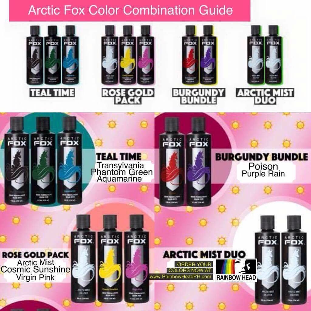 Thuốc nhuộm tóc tạm thời Arctic Fox semi permanent hair color