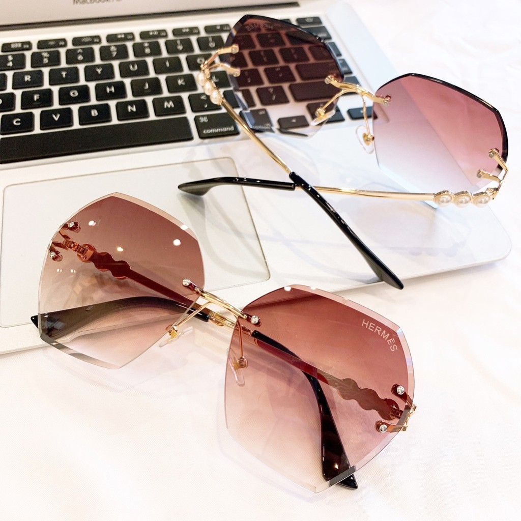 Mắt kính thời trang cao cấp gọng kim loại cho nữ A214 UV 💎 FREESHIP 💎 chống tia UV400 | BigBuy360 - bigbuy360.vn