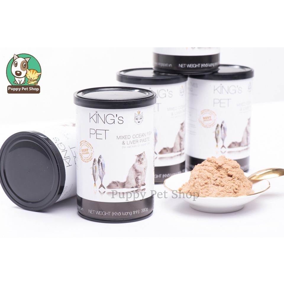 Pate KING's PET dành cho chó và mèo 380g- Hàng Việt Nam chất lượng cao