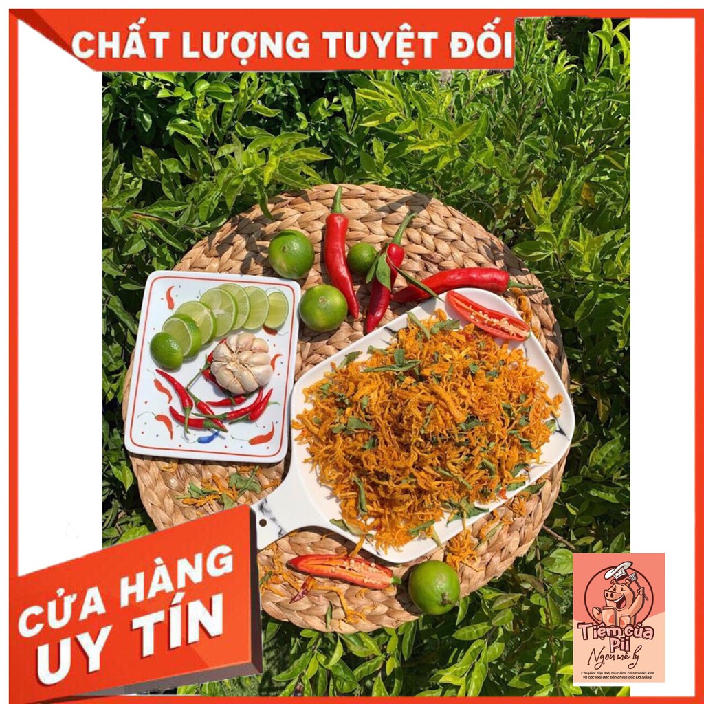 [ Rẻ Bất Ngờ] - KHÔ GÀ LÁ CHANH Cao Cấp Loại 1 -Siêu Sạch Tiệm Của Pii - 100GR