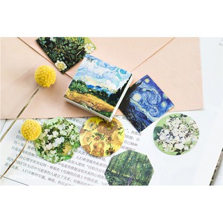 Hình dán trang trí sticker chủ đề tranh Vincent van Gogh STK027
