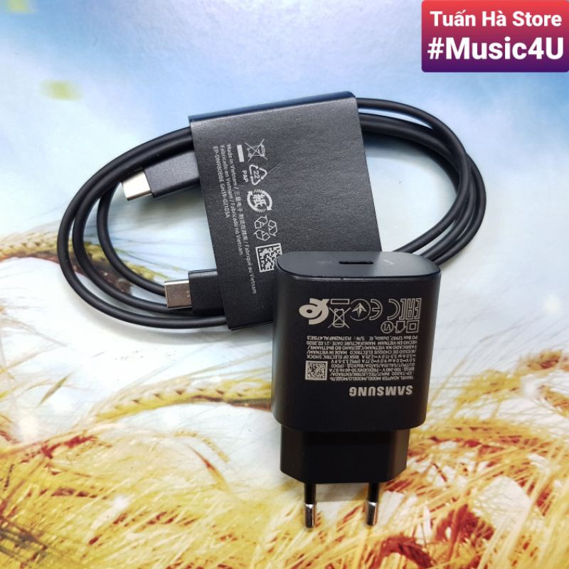 Củ sạc siêu nhanh EP-TA800 25W USB Type C cho Samsung S20 S21 S22 Note 10 Note 20 Plus Tuấn Hà Store