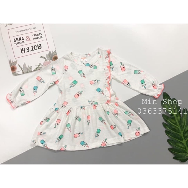 Sale - váy cotton bé gái 15-17kg