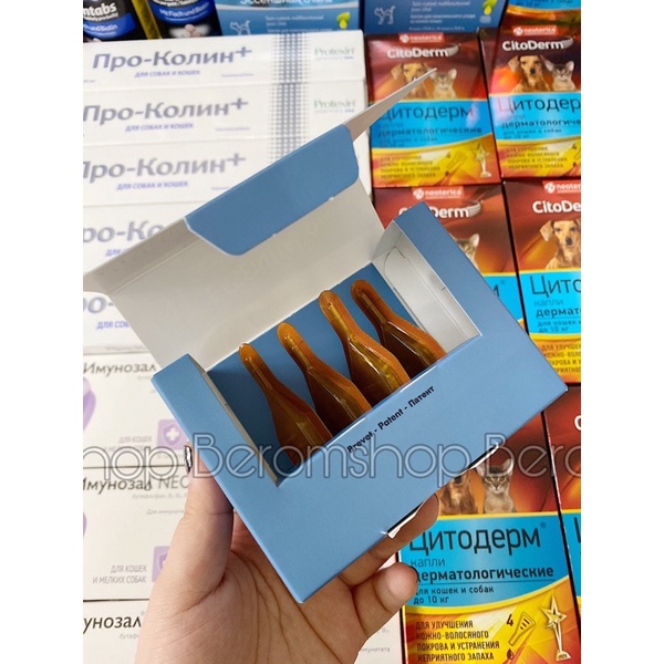 [Mã PET50K giảm Giảm 10% - Tối đa 50K đơn từ 250K] NHỎ GÁY KÍCH MỌC LÔNG, GIẢM GÀU ESSENTIAL 6 SPOT-ON 4 TUÝP NHẬP NGA