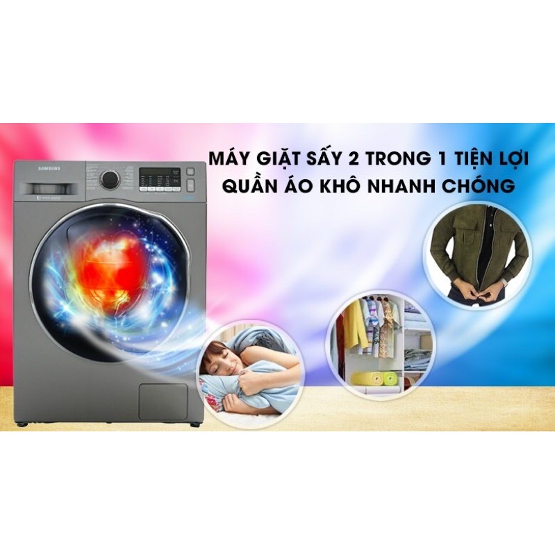 Máy giặt Sấy Samsung AddWash inverter 9.5 kg WD95K5410OX/SV