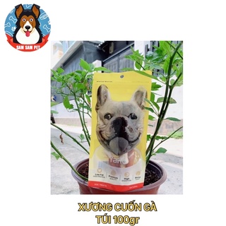 Xương cuốn gà cho chó(túi 100g)