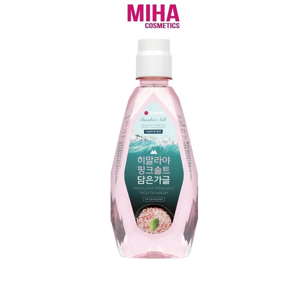 Nước Súc Miệng Muối Hồng Himalaya Hoa Bạc Hà 760ml Hàn Quốc