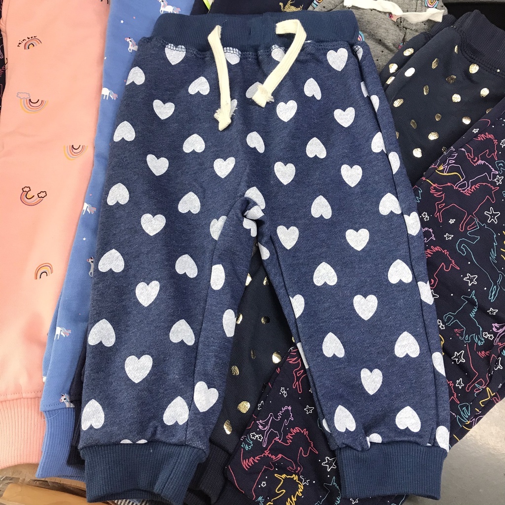 Quần nỉ cho bé, quần nỉ bé gái Hellobaby chất liệu nỉ da cá cao cấp cho bé từ 1-7 tuổi QN02