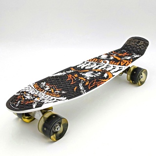 Ván trượt Penny Board thể thao cho trẻ em bằng nhựa, bánh xe phát sáng, trục kim loại