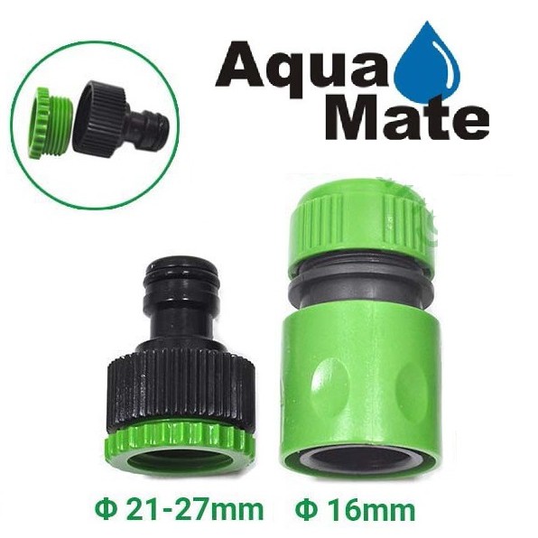 Bộ 2 Khớp Nối ống nước máy xịt rửa Aqua Mate Taiwan