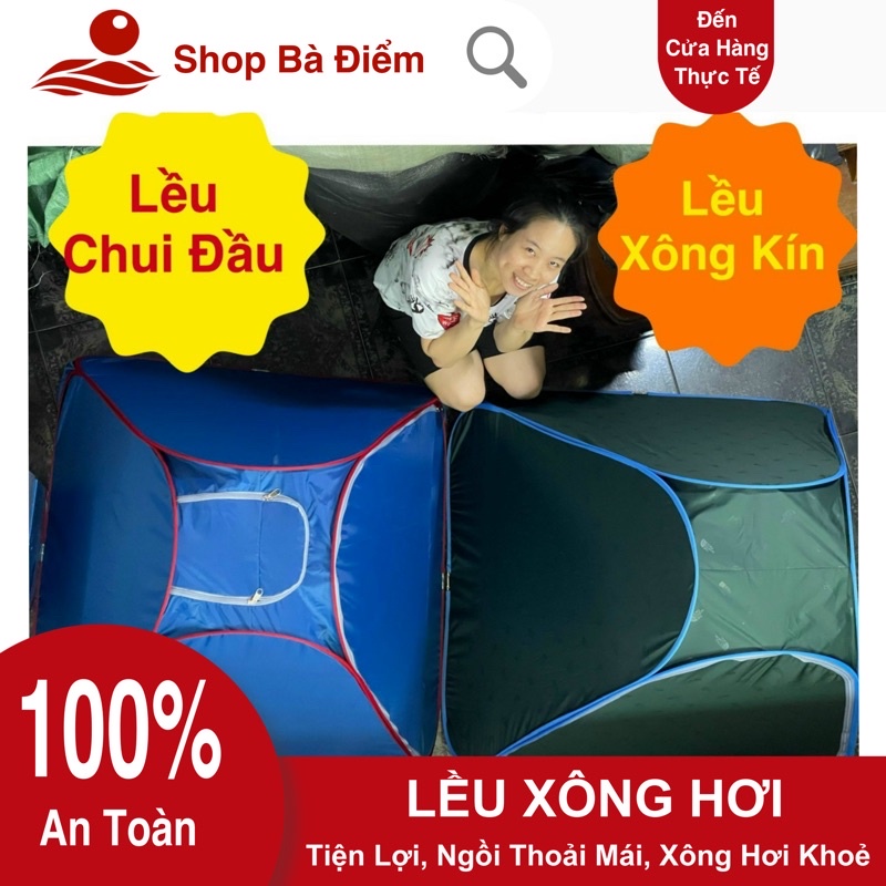 Lều Xông Hơi Giải Cảm, Liều Xông Hơi Sau Sinh - Khung Lớn Chắc Chắn - Shop Bà Điểm