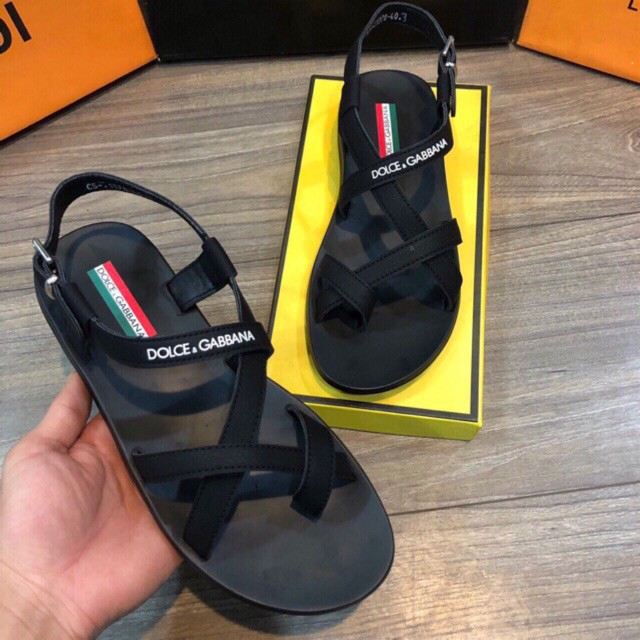 nam sandal Dép quai hậu nam, dép Saldan nam Dolce & gabana