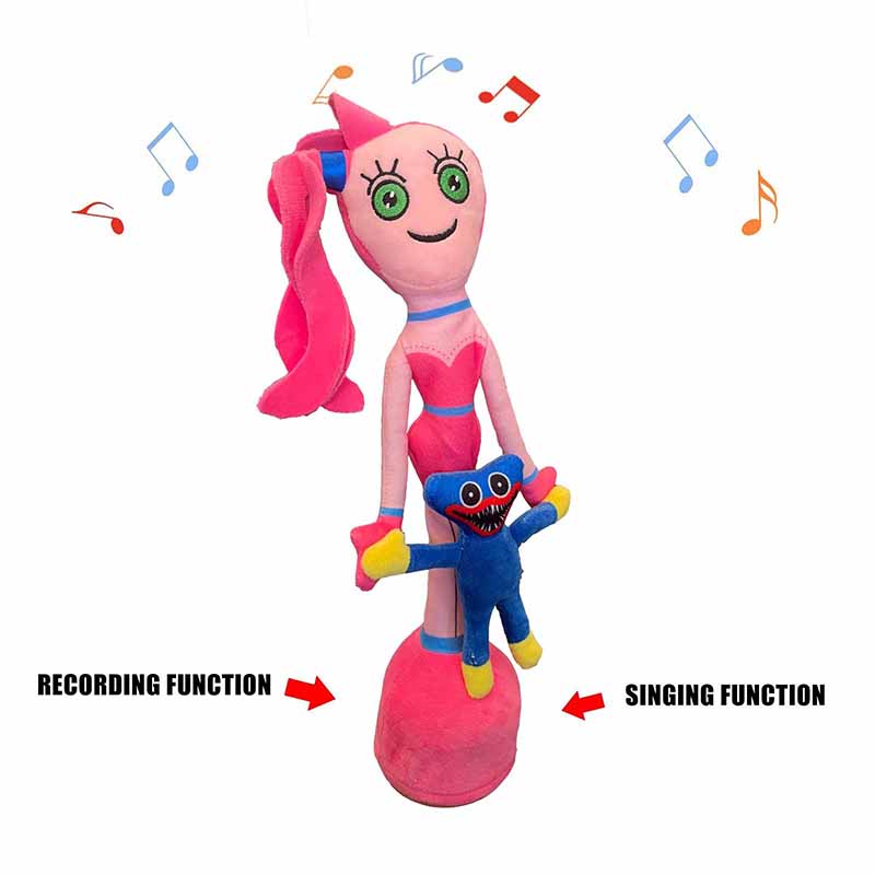 Poppy Playtime Huggy Wuggy Plush Toy Cactus Dance Toy Soft Stuffed Doll Singing Recording Talking Plushie Toys