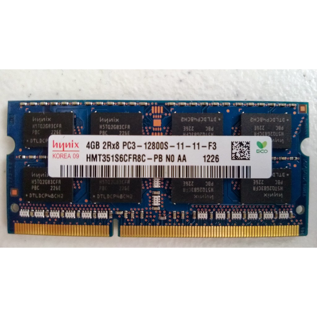 Ram Laptop 4G DDR3 Bus 12800s Tháo máy