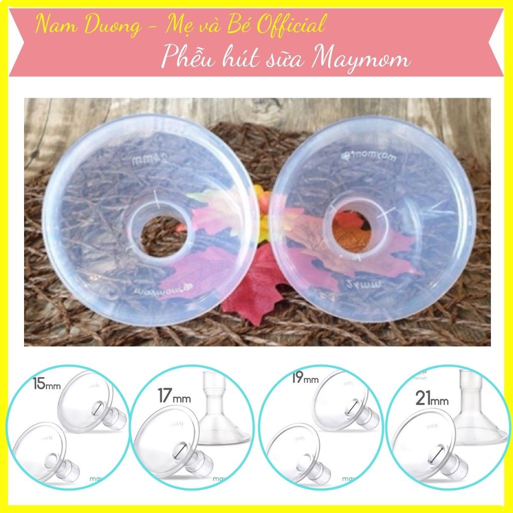 Phễu Hút Sữa Maymom | Tương Thích Máy Hút Sữa Medela - Spectra - Avent - Cimilre | Size 13-15-17-19-21-24-27-30-32