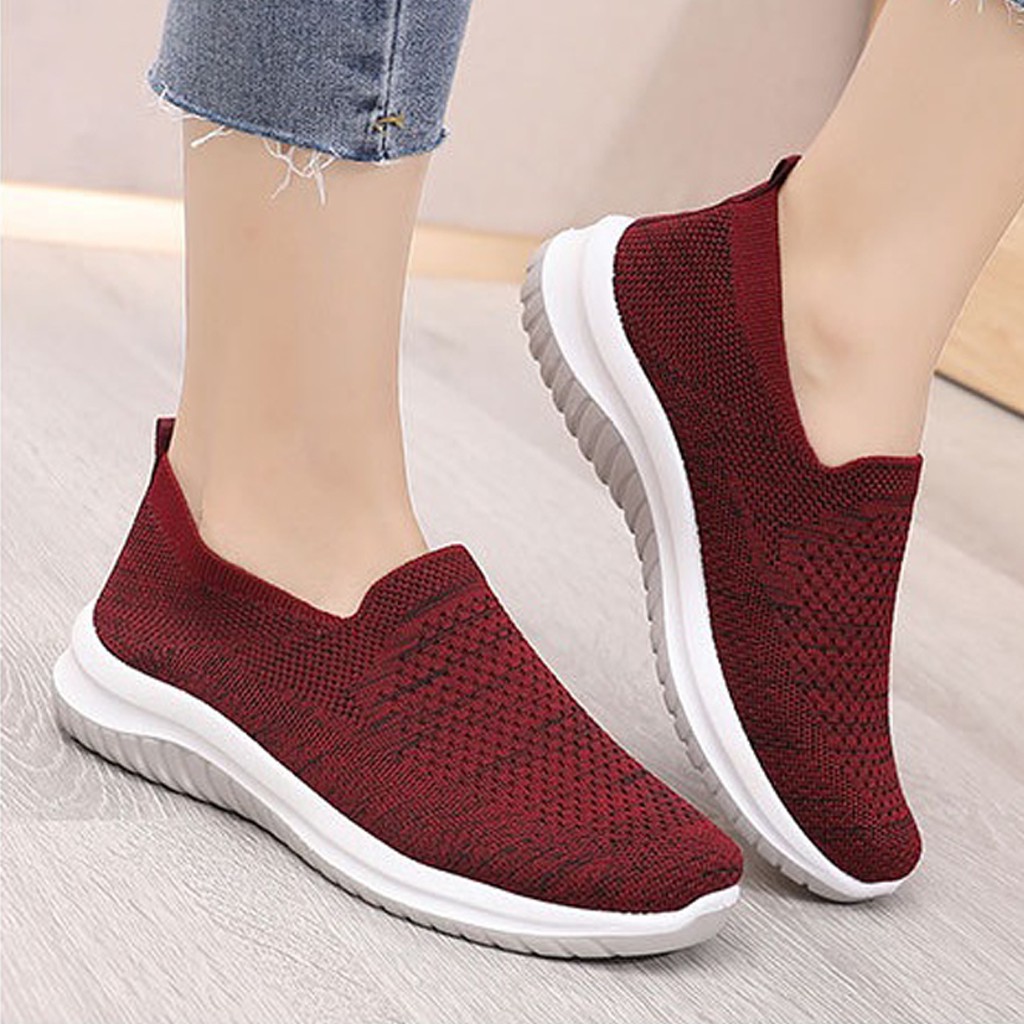 Giày đi bộ nữ Hàn Quốc cao cấp chất liệu vải mềm đế cao su đúc nên đi rất nhẹ và êm chân (Size 35-40) L02 DOZIMAX