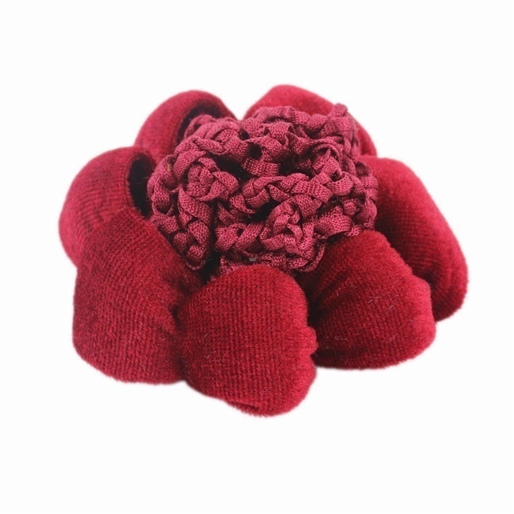 Lưới búi tóc phối nhung co giãn thời trang cho nữ