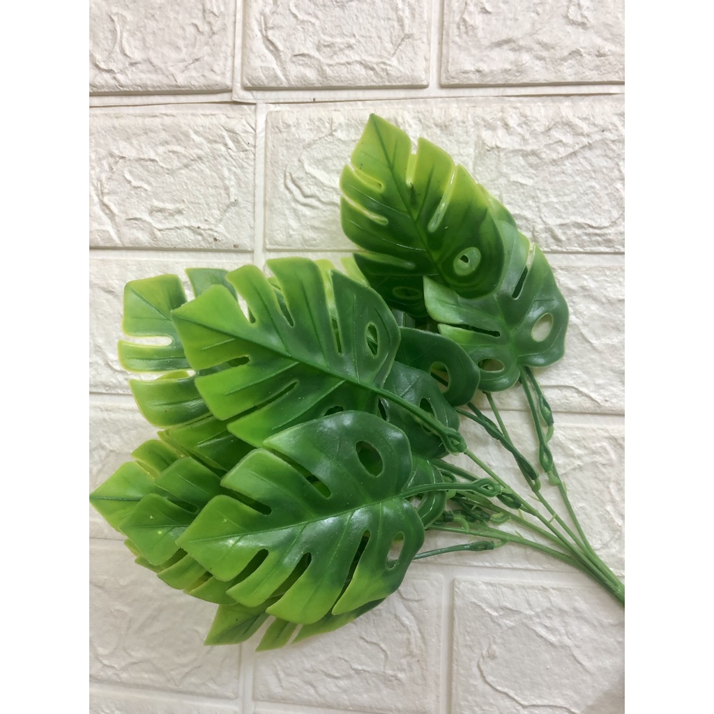 Hoa giả/cây giả - Cành lá rùa nhựa mang không gian xanh đến cho bạn, decor trang trí nhà, cửa hàng, phụ kiện cắm hoa...