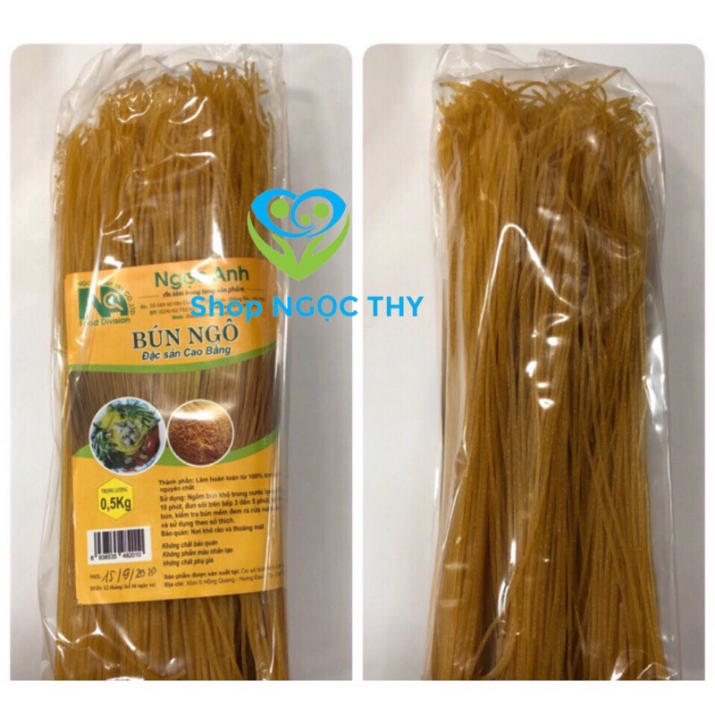 Bún phở ngô đặc sản Cao Bằng 500gr, bún eatclean thơm dai dinh dưỡng