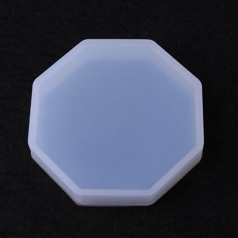 Set 4 Khuôn Silicone Làm Đế Lót Ly Hình Trái Tim / Hình Thoi