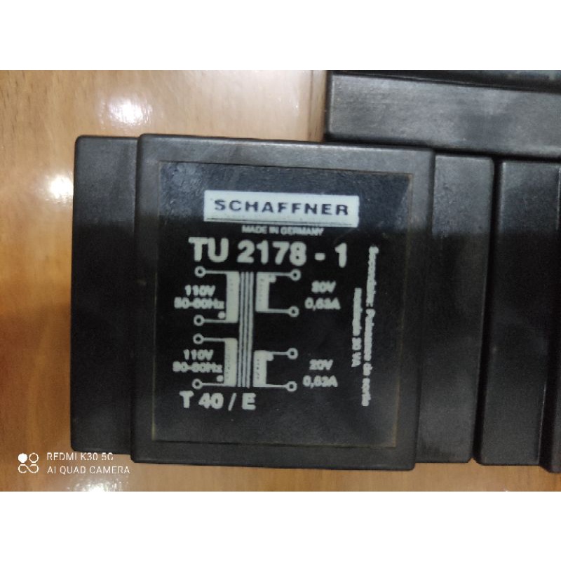 Biến áp đúc Schaffner 20v x 2 và 18v x 2 tháo máy