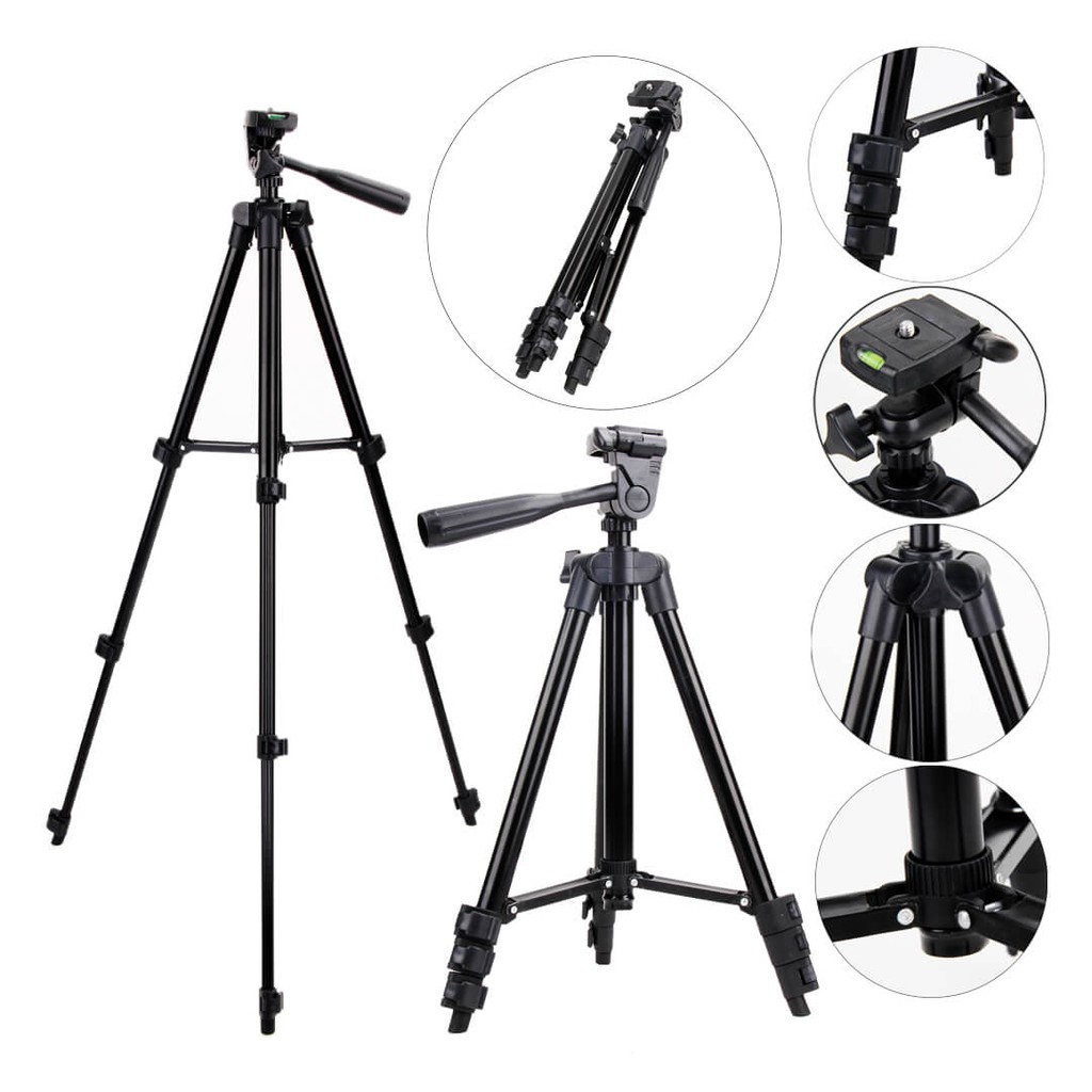 Tripod TF 3120 Kèm Gía đỡ cho điện thoại và máy ảnh