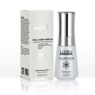 Collagen Serum Loren bổ sung collagen giúp xóa mờ các nếp nhăn và nâng cơ da mặt, cải thiện các dấu hiệu lão hóa.