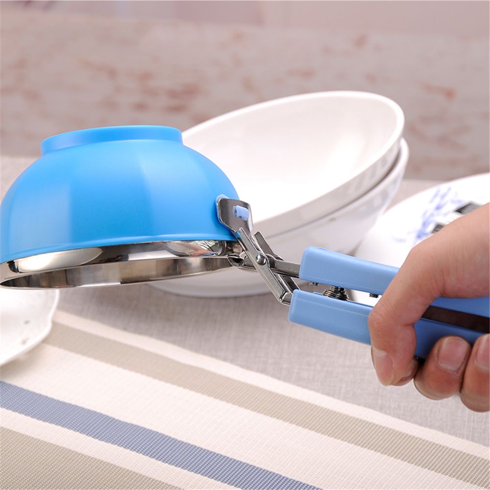 Kẹp Gắp Chén Dĩa Chống Trượt Đa Năng Bằng Thép Không Gỉ