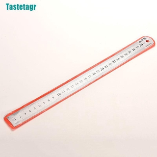 Thước đo hai mặt bằng kim loại không gỉ 30cm độ chính xác cao