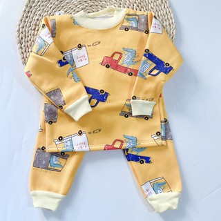 BỘ NỈ BÔNG CỔ CHUI CHO BÉ (5-14.5KG)