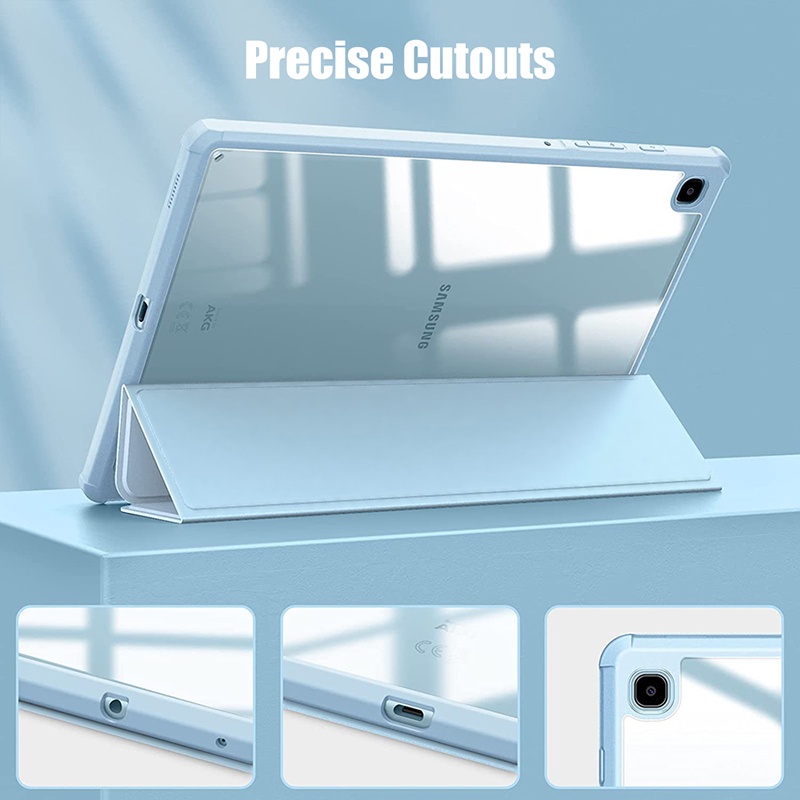 Bao Da Máy Tính Bảng Nắp Lật Nam Châm Tự Động Thức / Ngủ Thông Minh Có Ngăn Đựng Bút Cho Samsung Tab S6 Lite P610 10.4 Inch Chống Sốc