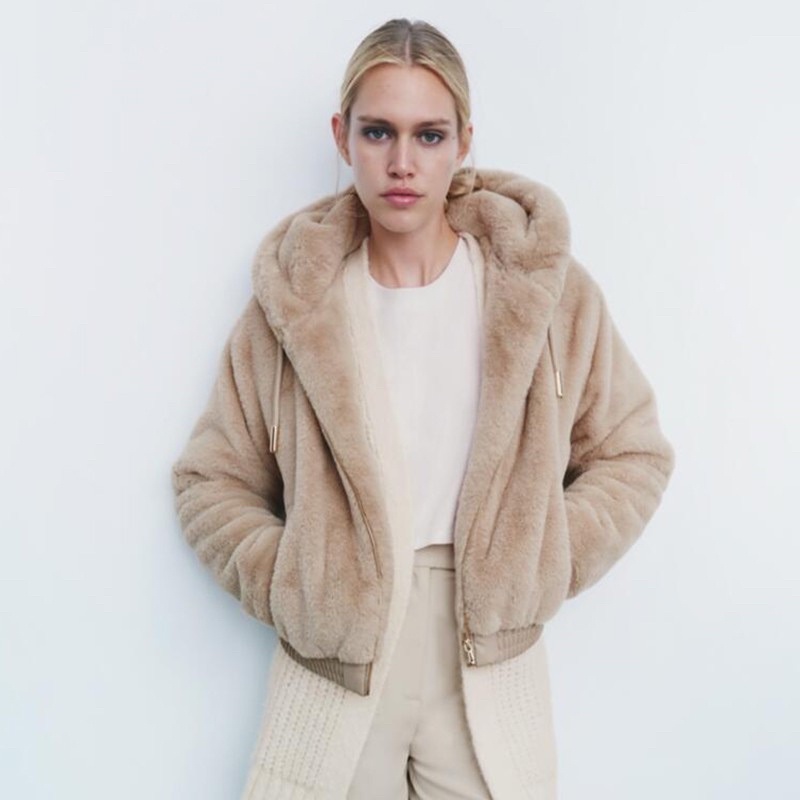 Áo khoác lông zara [hàng sẵn kèm ảnh thật] | BigBuy360 - bigbuy360.vn