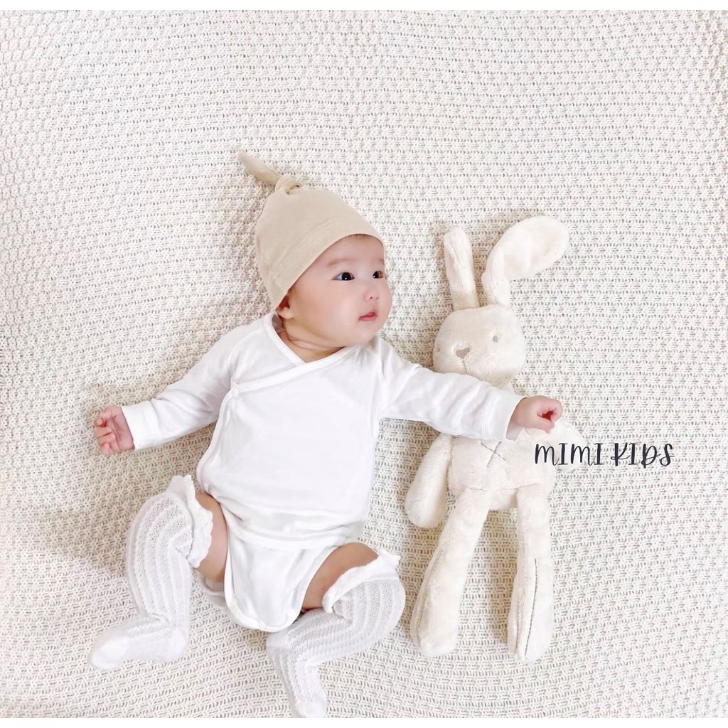 Mũ nón Cotton thắt nút đáng yêu cho bé Mimi Kids (0-12m) MD25