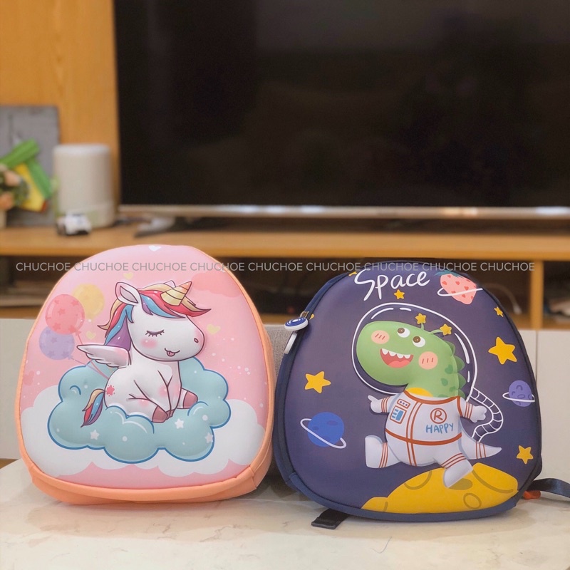 Balo pony, khủng long cao cấp siêu nhẹ cho bé yêu đi học mầm non, mẫu giáo