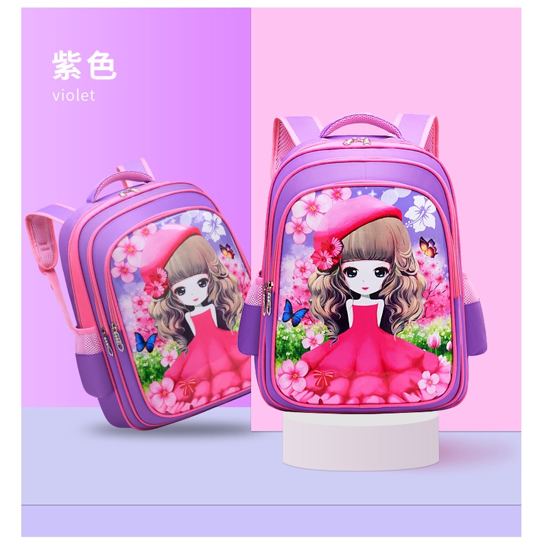 Ba Lô Đi Học Siêu Nhẹ In Họa Tiết Hoạt Hình Dễ Thương Cho Bé Mẫu Giáo Scho