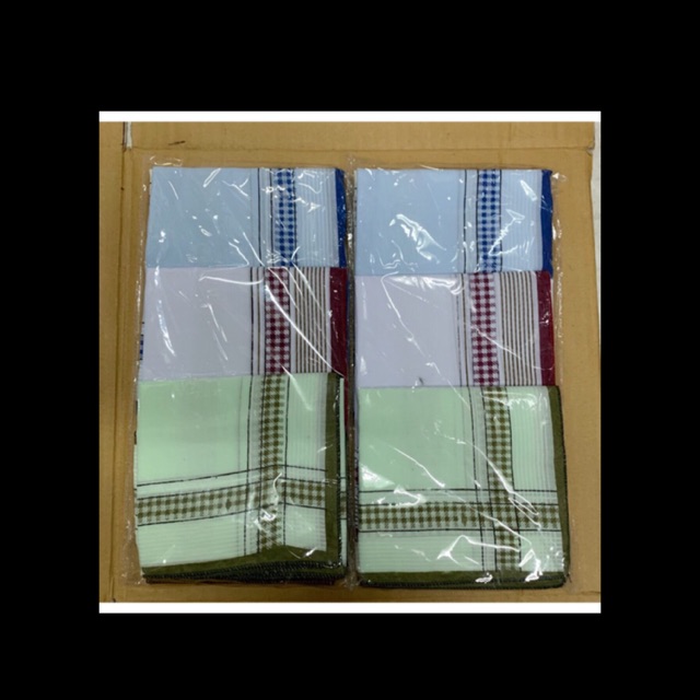 1Lốc/12 khăn mùi xoa nam