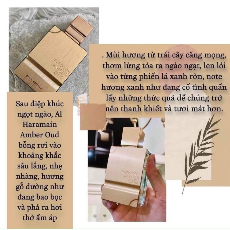 [Siêu_phẩm] Nước hoa Dubai 𝐀𝐥 𝐇𝐚𝐫𝐚𝐦𝐚𝐢𝐧 𝐏𝐞𝐫𝐟𝐮𝐦𝐞𝐬 𝐀𝐦𝐛𝐞𝐫 𝐎𝐮𝐝 𝐆𝐨𝐥𝐝 𝐄𝐝𝐢𝐭𝐢𝐨𝐧 120ml quyến rũ, sang trọng