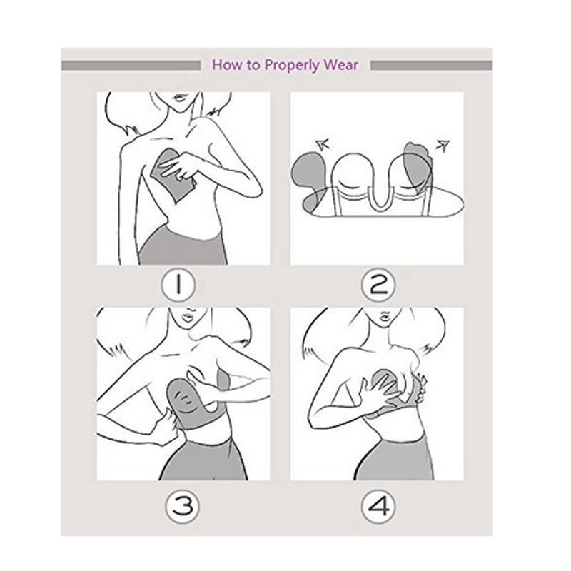 Bra dán không dây nâng ngực tàng hình