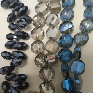 5viên pha lê giọt nước 8x14mm & dẹp 14mm