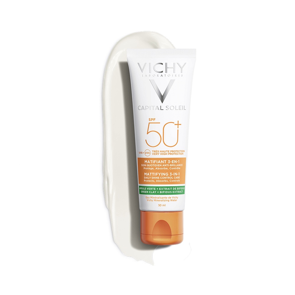 Kem chống nắng chống ô nhiễm Vichy Capital Soleil 3in1 SPF 50+ 50ml