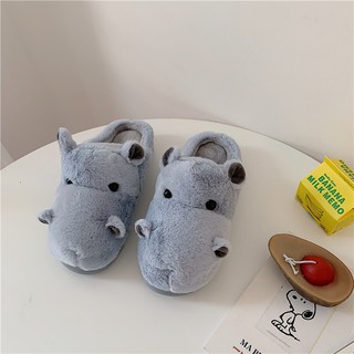 dép bông hình hà mã