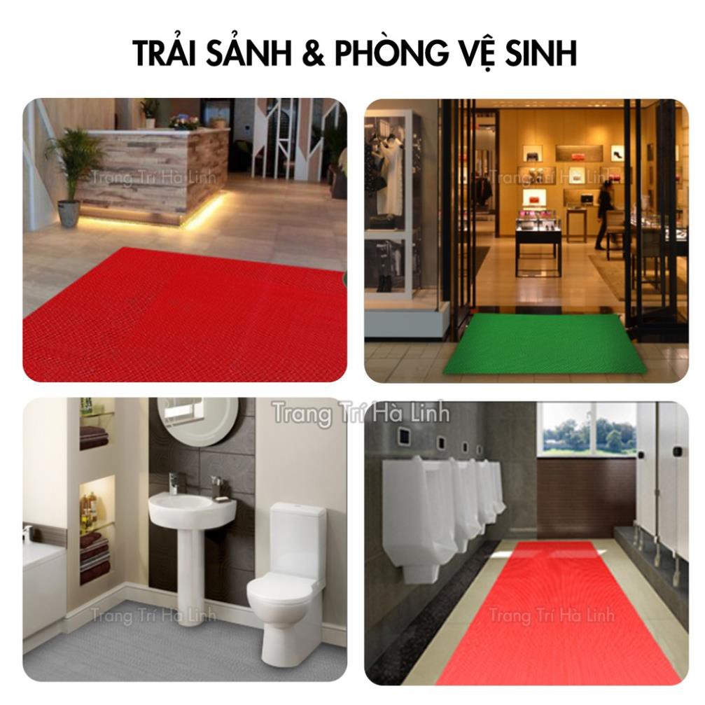 [BÁN CHẠY] Thảm Nhựa Lưới Chống Trơn Trượt Dày PVC Lót Sàn Nhà Tắm, Nhà Xe, Hồ Bơi 90x50cm