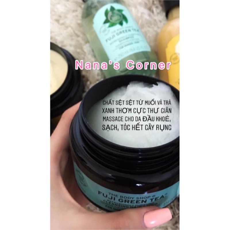Dầu Gội Tẩy Tế Bào Chết Cho Da Đầu The Body Shop Fuji Green Tea Scrub Shampoo