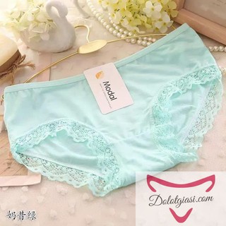 Quần lót cotton phối ren siêu mịn