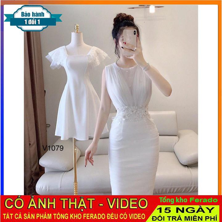 [ xả kho ] MiD Đầm ôm body quyến rũ tinh khôi V1131 Mie Design kèm ảnh thật shop chụp