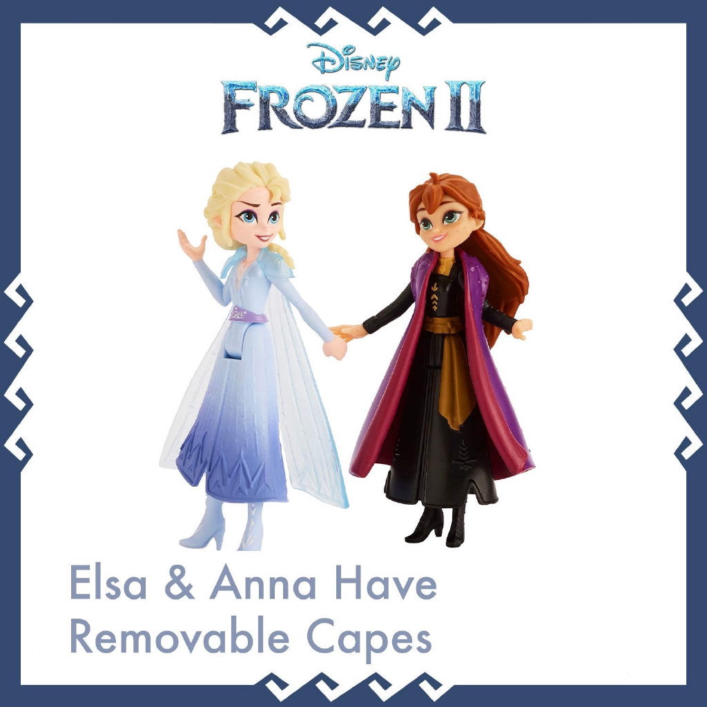 Frozen2 Princess Figures with Elsa Anna Kristoff Sven Olaf And Nokk Cake Toppers Decoration 9 Piece Set Action Toy