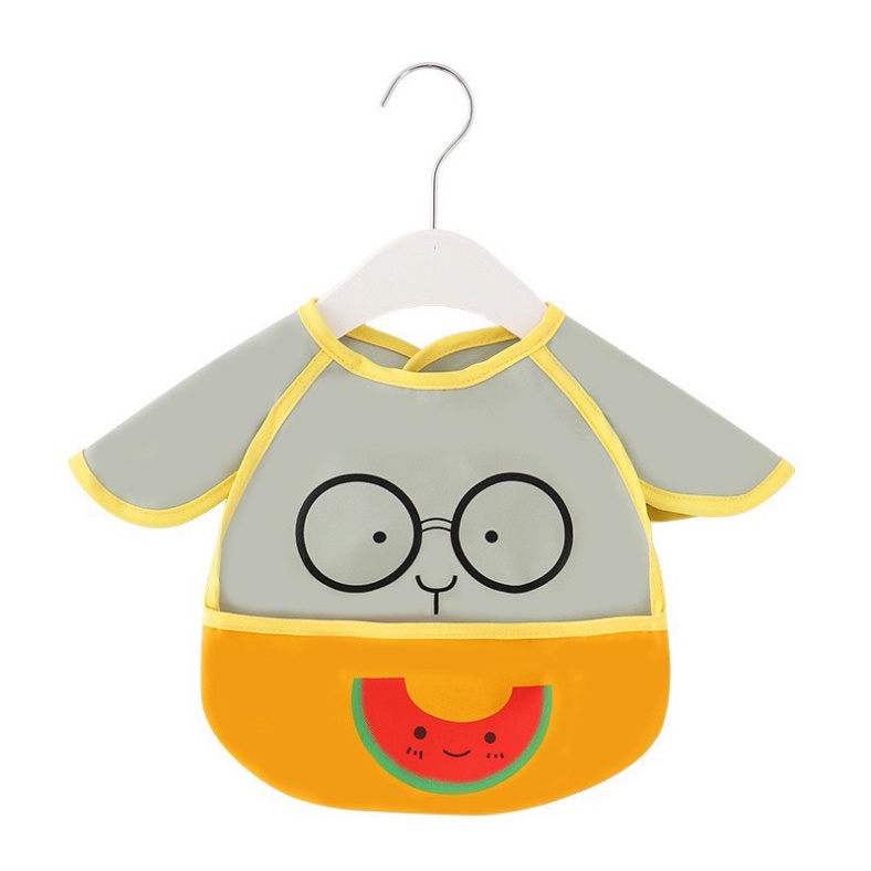 Áo yếm ăn dặm cho bé chống thấm có máng hứng thức ăn rơi A Lá Kids