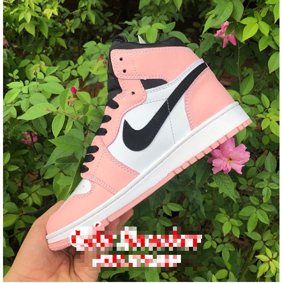 Giày Jordan Cổ Cao Màu Hồng Siêu Đẹp Full Size Nữ