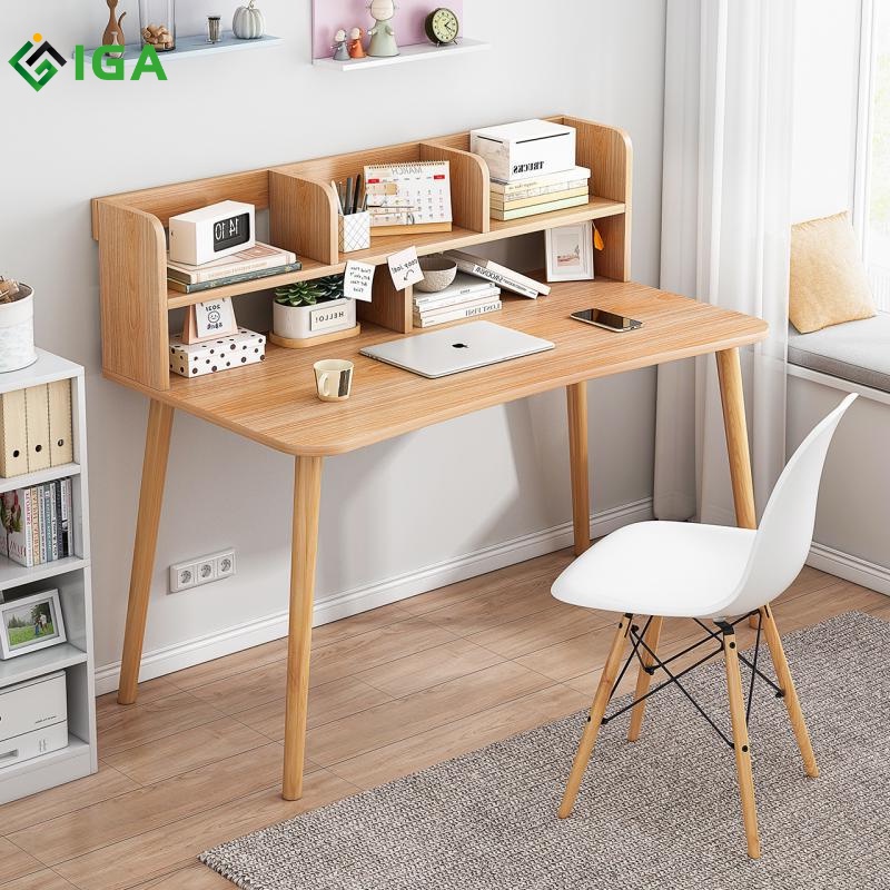 Bàn làm việc giá rẻ kèm kệ sách có 2 màu lựa chọn - GP197