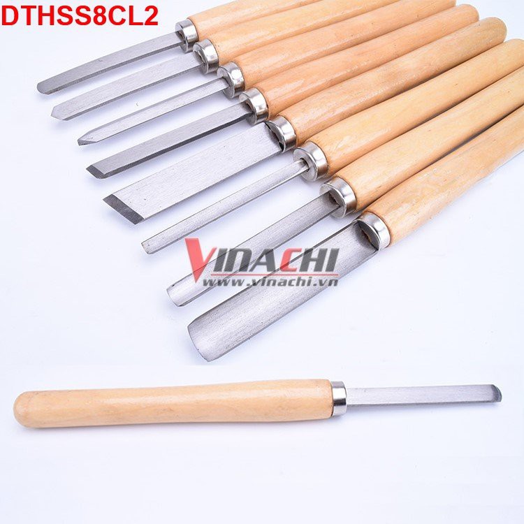 BỘ DAO TIỆN, ĐỤC GỖ HSS BỘ 8 CÁI - LOẠI 2